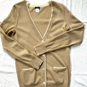 J. Crew Wool/Cashmere Blend Schoolboy Cardigan